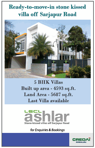 Presenting offer last villa available at LGCL Ashlar in Bangalore Update
